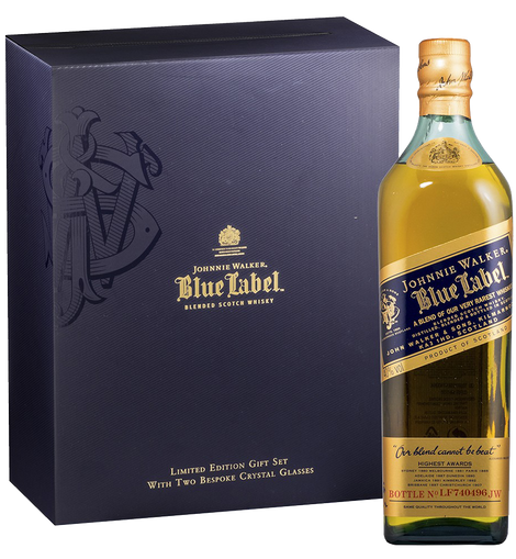 Johnnie Walker Blue Label Crystal Glasses Gift Set